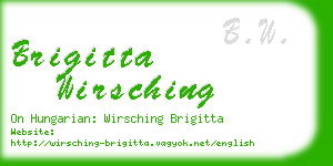 brigitta wirsching business card